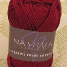 Nashua Creative Focus Cotton "Dark Red" Yarn ~ 1 Skein ~ $3