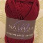 Nashua Creative Focus Cotton "Dark Red" Yarn ~ 1 Skein ~ $3