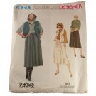 Vogue American Designer 1957 Kasper Misses Shirt,Vest & Skirt Pattern Sz 12