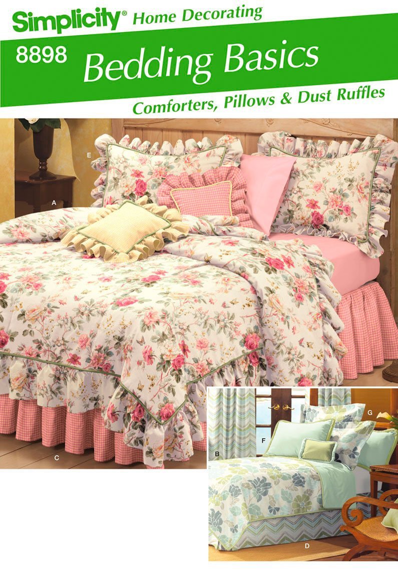 Simplicity Sewing Pattern 8898 Bedding Basics ONE Size