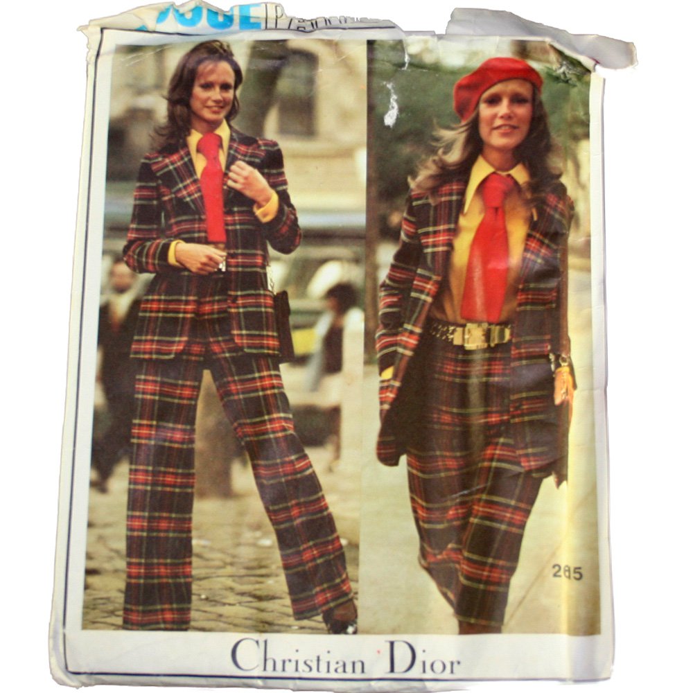 Vogue 2615 Christian Dior Misses Jacket,Shirt,Pants,Shorts,Tie Size 10