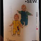Kwik Sew Pattern 2096 Sizes: S-M-L-XL / Baby Jumpsuit