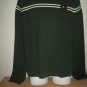 ABERCROMBIE MENS GREEN LOGO CREW SWEATER M