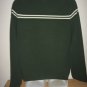 ABERCROMBIE MENS GREEN LOGO CREW SWEATER M