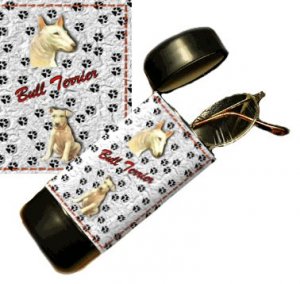 Bull Terrier Eyeglass Or Sunglass Case