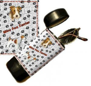 Fox Terrier Wire Eyeglass Or Sunglass Case