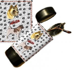 Akita Eyeglass Or Sunglass Case