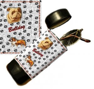 Bulldog Eyeglass Or Sunglass Case