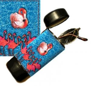 Flamingo Eyeglass Or Sunglass Case