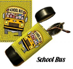 School Bus Flip Top Eyeglass / Sunglass Case