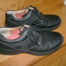 Clarks Mens Black Leather Shoes size 12 M