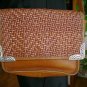 Brighton Brown Woven Leather Purse Shoulder Bag Silver Accents