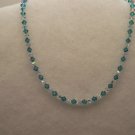 Blue Zircon and Crystal