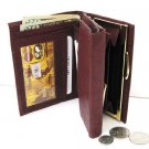 Lady Wallet GENUINE LEATHER Money Coin Buckle FREE SHIP