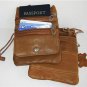 TWO PASSPORT Leather ID Bag Neck Pouch Wallet FREE SHIP