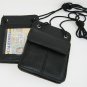 TWO 2x Leather ID CARD Holder Neck Pouch Wallet Travel