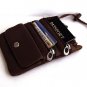 TWO PASSPORT LeatherID Neck Pouch TRAVEL Wallet FREE SH