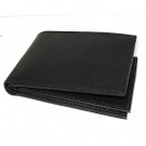 black CARDs ID Money 100% Leather Bi-FOLD Men's Wallet