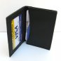 BLACK LEATHER Window ID Credit Card Thin WALLET A25