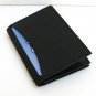 BLACK LEATHER Window ID Credit Card Thin WALLET A25