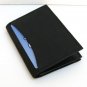 BLACK LEATHER Window ID Credit Cards Thin Wallet.