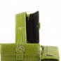 Green Croc Inspired Designer Checkbook Wallet  Purse