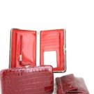 Red Croc Inspired Designer Thin Clutch Case Wallet