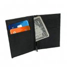 BLACK LEATHER Window Business Cards Case Wallet
