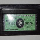 BLACK 100% LEATHER THIN Credit Card ID Wallet Holder. 155cc