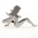 Sexy Hot Girl  Silver New Novelty Fashion Gift Cuff Wedding Men's Cufflinks