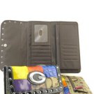 Brown Patchwork Inspired Designer Rhinestone Buckle Lady's Wallet New