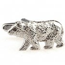 Bear Animal Silver New Novelty Fashion Gift Cuff Wedding Men's Cufflinks