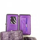 Purple Croc Inspired Designer Thin Clutch Case Wallet