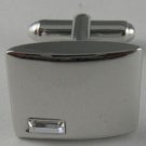 New Novelty Fashion Gift Groom Party Knob Silver Stone Wedding Men's Cufflinks