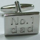 New Novelty Fashion Gift High quality #1 Dad Groom Party Wedding Men's Cufflinks