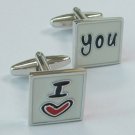 New Novelty Fashion Gift High quality I Love You Men's Cufflinks