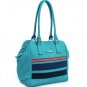 Turquoise designer inspired Multicolor Striped Celebrity Tall Shoulder Bag Purse