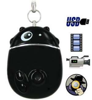 4GB Lovely Mini Hidden Camera with Time Synchronization Function - Black