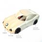 2.0MP CMOS Car Mini DV,Hi-res Car Hidden Spy Camera,1280*960 Car DVR w/ Suction Base - BMW-Cam