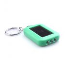 White Light Solar Powered Self-Recharge Flashlight Keychain