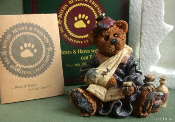 Retired Boyds Bearstone Bailey Poor Ol' Bear NIB 14E
