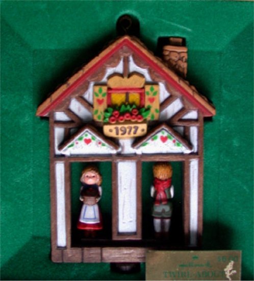 Hallmark 1977 Twirl-about Weather House Ornament
