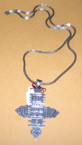 Coptic Cross Replica on Vintage SS Chain