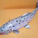Outsider Art Carved Fish Signed