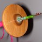 Light weight Hand carved beaded drop spindle