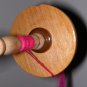 Light weight Hand carved beaded drop spindle