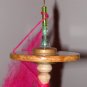 Light weight Hand carved beaded drop spindle