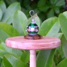 Glass Beaded Silk Flicker Top Whorl Drop Spindle           OOAK