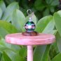 Glass Beaded Silk Flicker Top Whorl Drop Spindle           OOAK