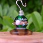 Glass Beaded Silk Flicker Top Whorl Drop Spindle           OOAK